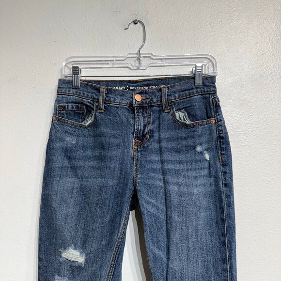 Old Navy Boyfriend Straight Jeans Sz 0 - Picture 3 of 12